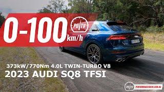 2023 Audi SQ8 TFSI 0-100km/h & engine sound