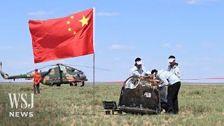 China’s Chang’e 6 Mission Returns to Earth With Rare Moon Rocks | WSJ News