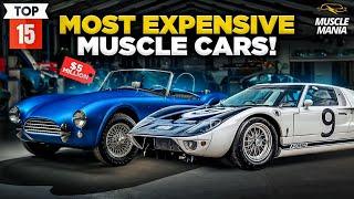 Top 15 most expensive Muscle Cars Ever Sold At Auction! @Musclemania679