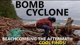 BOMB CYCLONE HITS SMALL TOWN - #Beachcombing and #Salvaging the Aftermath on Quadra Island.