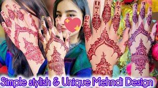 Simple stylish & Unique Mehndi Design | Beautiful Unique Mehndi Art| Step-by-Step Tutorial by annus