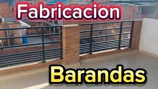 PROCESO  completo de BARANDAS : fabricacion armado y pintura