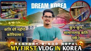 नेपाल जस्तै कोरिया  KOREAN VLOG 2024  My First Vlog Video In  South Korea   सामान कति महँगो 