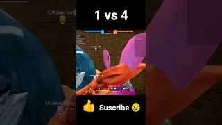 "1 vs 4 insane clutch | Wait for end"#freefire #trending #shorts #shortvideo