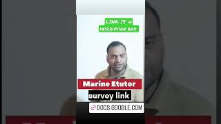 Marine Etutor Survey Form
