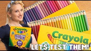 Reviewing The Crayola Coloured Pencils -  100 Coloured Pencils are they really worth the hype?
