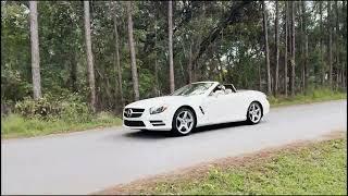 Single Owner Diamond White 2014 Mercedes Benz SL550 Twin Turbo V8 Driving 1 11092024