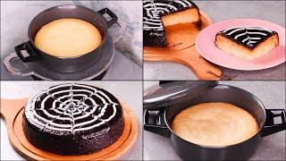 1 POT VANILLA CAKE IN CURRY PAN | EGGLESS VANILLA CAKE | WITHOUT OVEN | SUPER SOFT VANILLA CAKE