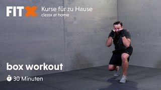 box workout | 30 Minuten | FitX-Kurse für zu Hause: classx at home