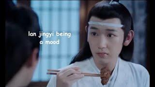 lan jingyi being a mood for 2 minutes straight