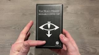 Horus Heresy Reusable Coffee Cup: Out of The Pack Review (Black Library Weekender)