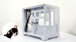 НИКС Компьютерный Супермаркет: видео про Корпус 1STPLAYER UVIEW UV6-WH без БП с окном