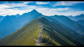 Tatry 4K Okiem Drona. Mnich Szpiglasowy Kasprowy Wierch Dolina 5 Stawow Tatry. Tatra Mountains