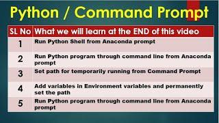 Python3 Basics # 1.1 | Set Path and Run Python Script using Command prompt