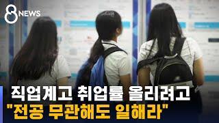 직업계고 취업률 올리려고…"전공 무관해도 일해라" / SBS