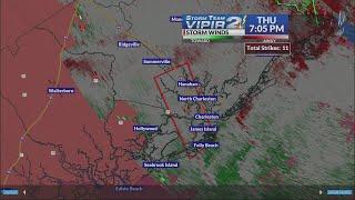 Storm Team 2 tracks tornado warning in Charleston County