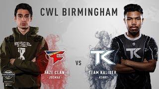 Team Kaliber vs FaZe Clan | CWL Birmingham Open | Alpha Stream | Day 1