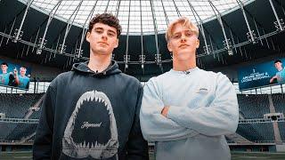 ARCHIE GRAY AND LUCAS BERGVALL TOUR OF TOTTENHAM HOTSPUR STADIUM