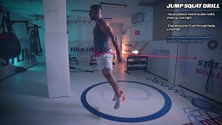 Jump Squat Drill: Enhance Explosive Strength and Lower Body Muscles with Dopa's resistance Band