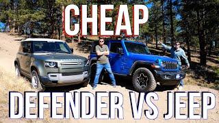 Cheap Jeep vs "Cheap"  Land Rover Defender Off-Road Comparison - One Of These Makes It Look Easy!