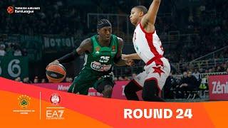 Panathinaikos-Milan | Round 24 Highlights | 2023-24 Turkish Airlines EuroLeague