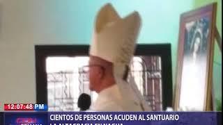 Cientos de personas acuden al Santuario La Altagracia en Nagua