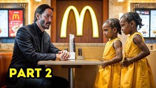 (PART 2) Little Black Twins Whisper to Keanu Reeves in McDonald’s, Hearing their Words He Breaks…