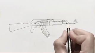 Ak 47 Drawing AKM