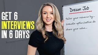 How to Land 6 Interviews in 6 Days (Step by Step)  | Lucy Gilmour