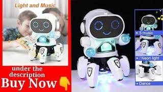 Kids Dance Robots Music LED 6 Claws Octopus Birthday Gift Toys Children Early Education Boys Girls