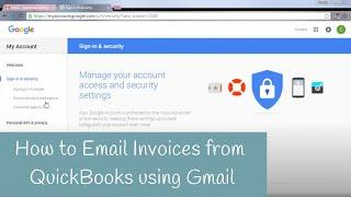 How to Email Invoices from QuickBooks using Gmail