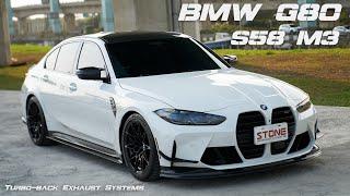 BMW G80 S58 M3 / Stone Turbo-back Exhaust Sound