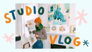 Studio Vlog  Painting Baby Animals  Mini Gallery Box