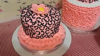 Mini Cake simple design for beginners | Boiled icing | chochon cakes