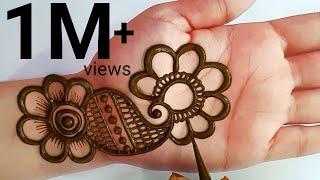 Top 2 Arabic Simple mehndi design | Front hand Arabic henna design | Karwachauth mehandi design