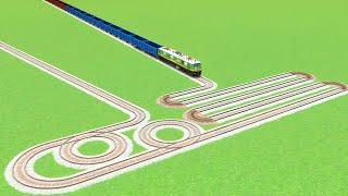 MOST DANGEROUS TRACKSVS INDAIN TRAIN CROSSING CIRCLETRACK RAILROAD RAILWORK