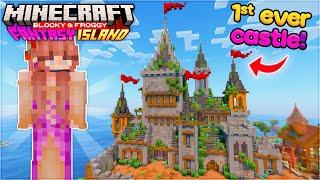 I finally built a CASTLE in Minecraft!  | Fantasy Island Episode 7