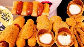 【咀嚼音】プリンクルチキンナゲット、チーズボール、チーズスティック、ソトクソトク、フライドポテト、ホットドッグ【ASMR 】BHC's BBURINGKLE eating sounds MUKBANG