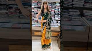 Beautiful gottapatti bandhani saree | latest designer saree 2024 #shorts #viralshort