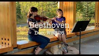 Beethoven in Fish Creek - Duo WoO 26, flute and violin