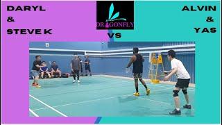 Dragonfly Badminton Zone - Daryl & Steve K VSAlvin & Yas