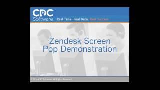 CDC Software - Zendesk Screen Pop