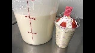 CREMA DULCE para las Fresas con Crema PARA NEGOCIO