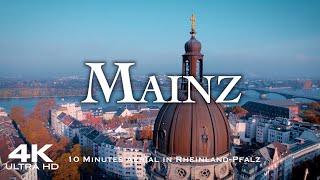 MAINZ 2023  Drone Aerial 4K | Wiesbaden Drohne Rheinland-Pfalz Germany Deutschland