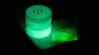 LIT glowing pigment vs generic glow in the dark powder: how bright is it?