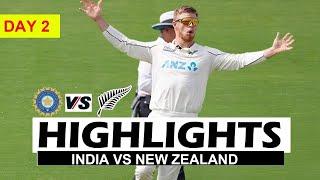 INDIA VS NEW ZEALAND 2ND TEST MATCH DAY 2 FULL HIGHLIGHTS 2024 | IND VS NZ