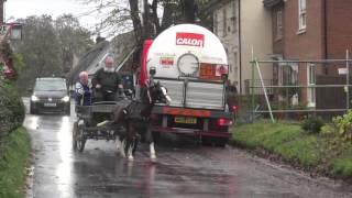 Driving with Darcy - a wet and windy drive with his owner on board.