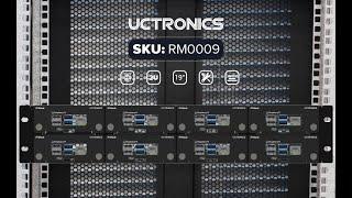 UCTRONICS Upgraded 19" 2U Raspberry Pi Rackmount, Metal Double-Tier Rack Mount Kit