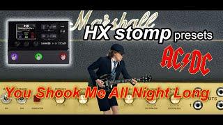 Best Angus Young guitar solo-on HX Stomp