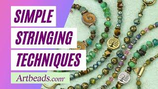 How to Make Beaded Jewelry - Bead Stringing Techniques